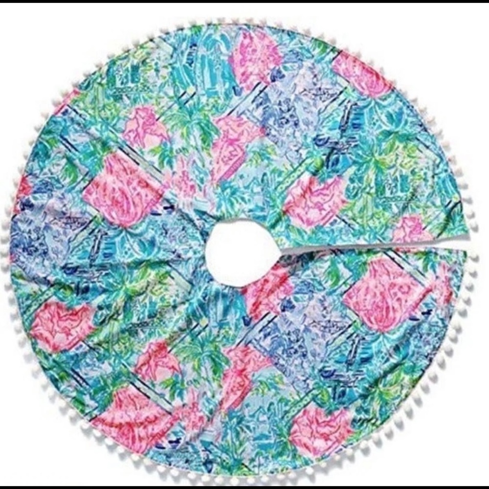 Lilly Pulitzer Bohemian Queen Christmas Tree Skirt NEW - New Home | Color: Pink